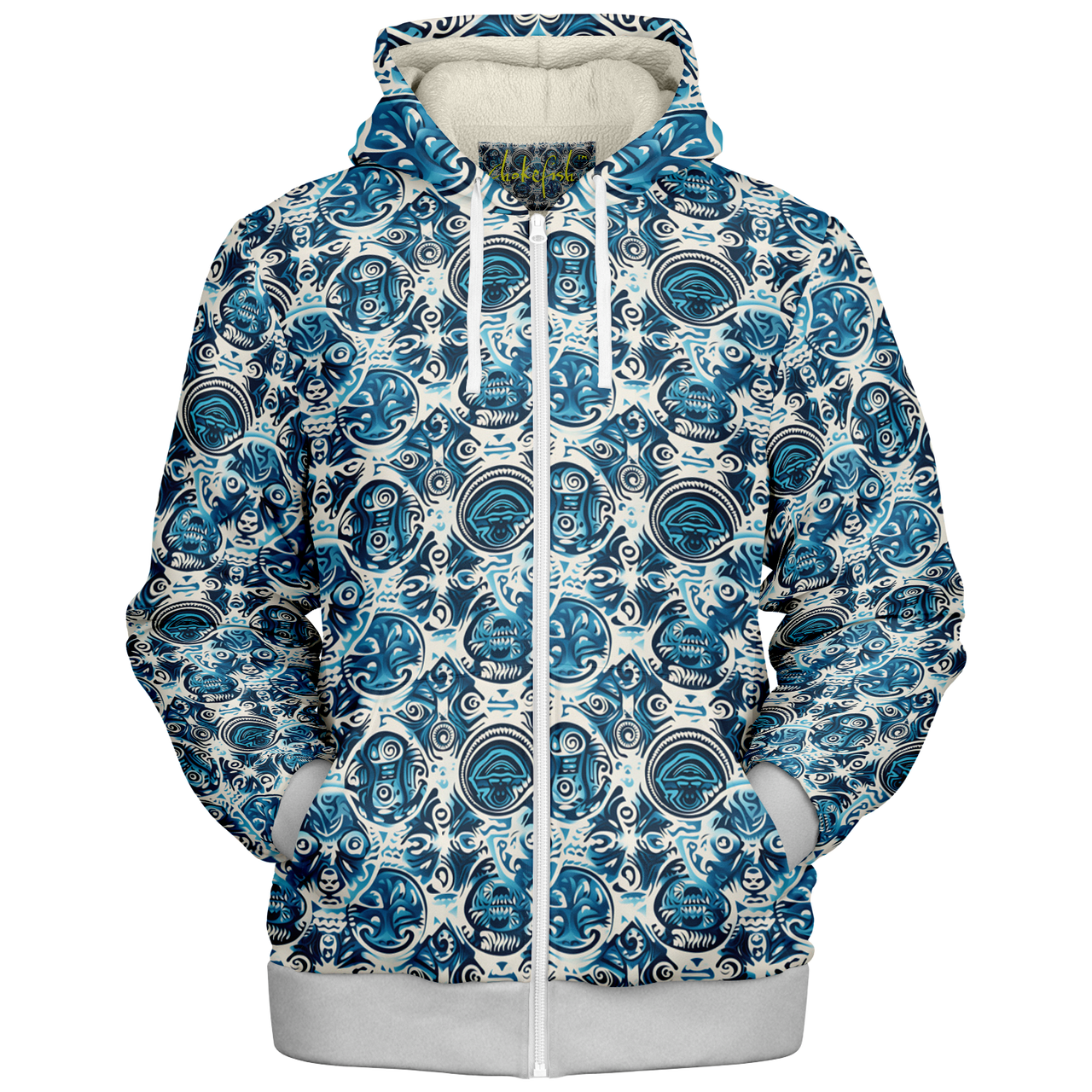 Chokefish™ Microfleece Zip-Up Hoodie Sun&Saltwater-001
