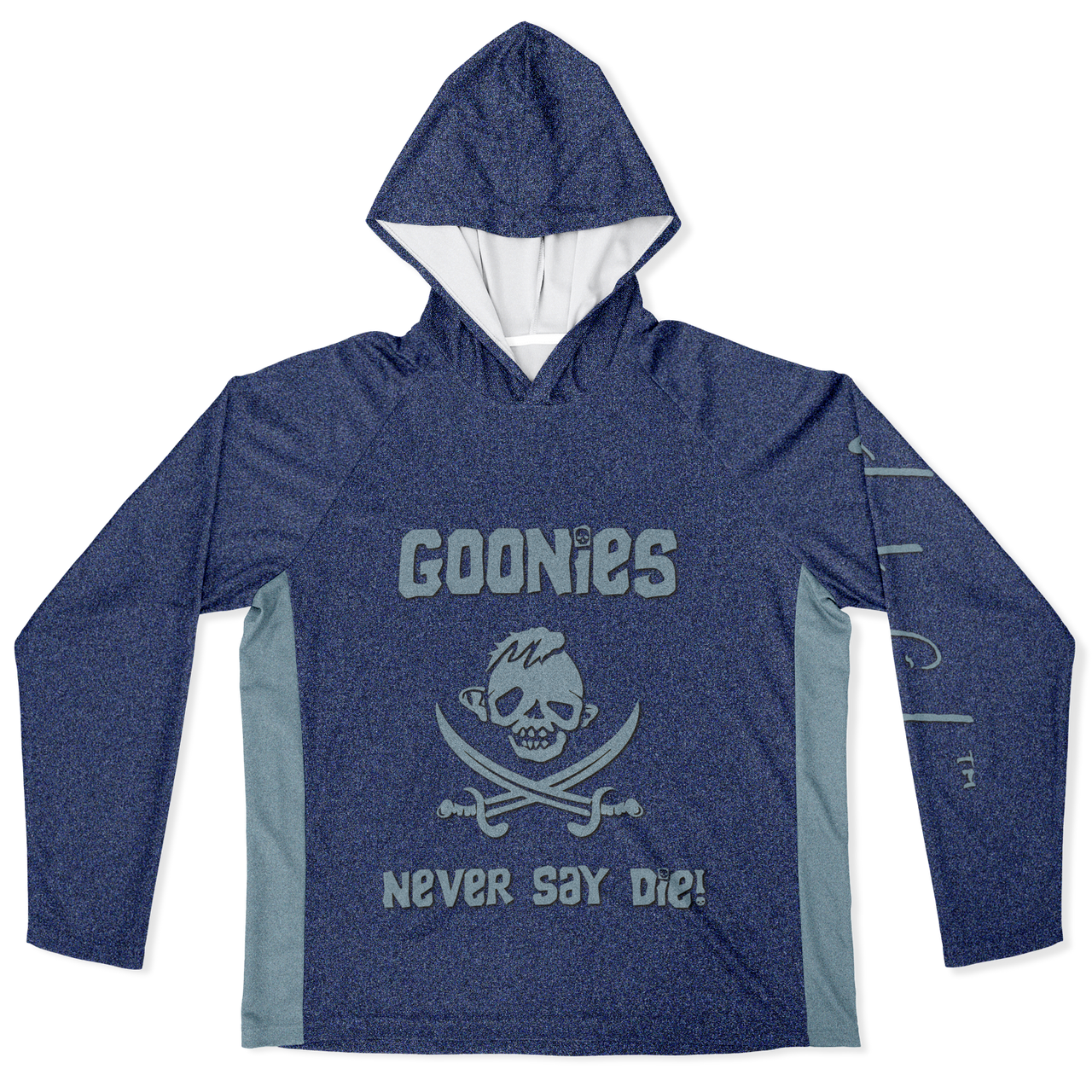 Chokefish™ Long Sleeve Every Day All Weather Hooded2 "Goonies Never Say Die" Shirt Men's - SLE