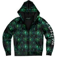 Chokefish™ Microfleece Zip-Up Hoodie Cannabis-002B-2