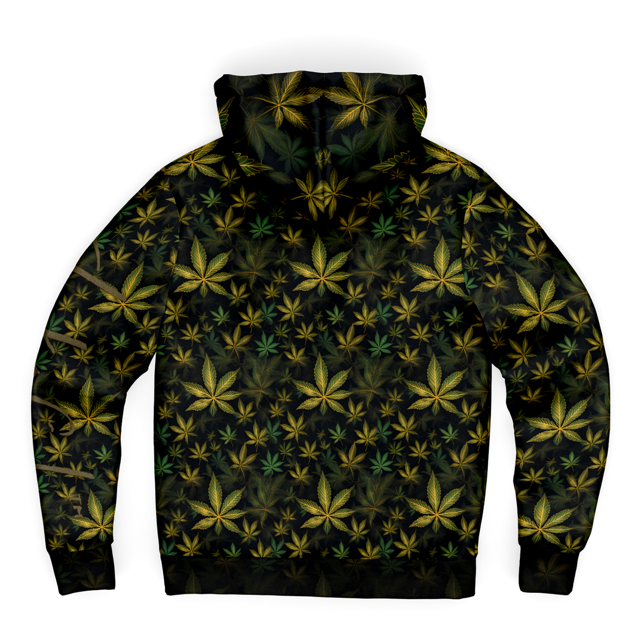 Chokefish™ Microfleece Zip-Up Hoodie Cannabis-007