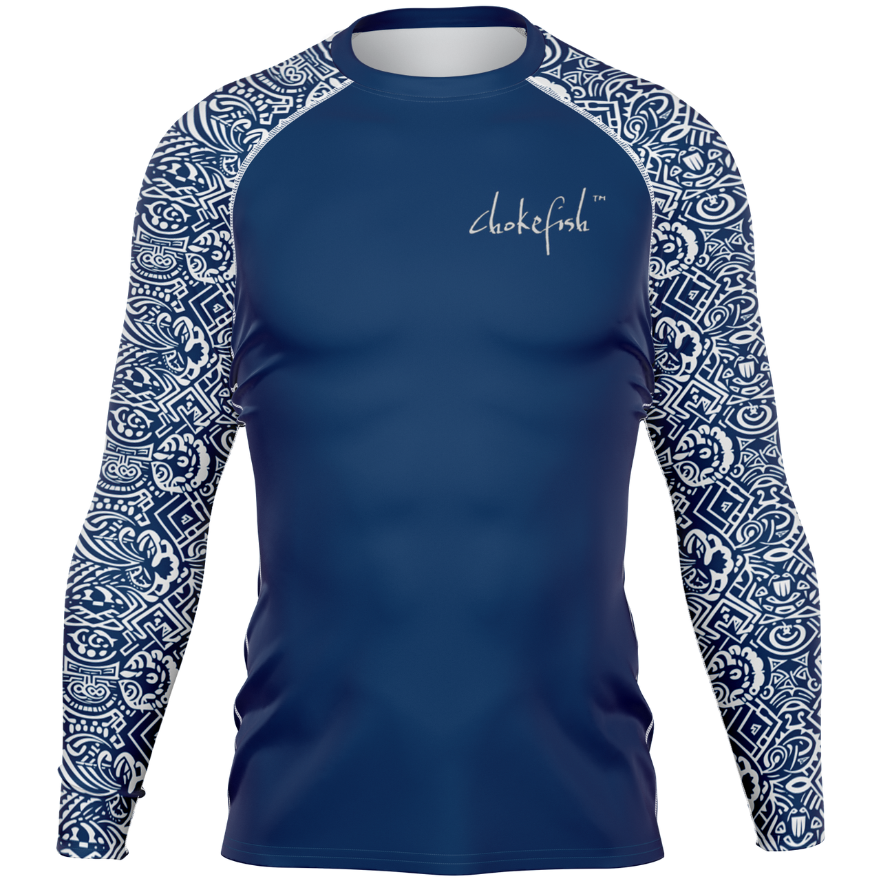 Chokefish™ Long Sleeve Rashguard Maori Men's Shirt-001