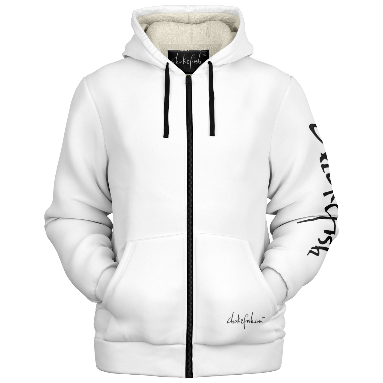 Chokefish™ Microfleece Zip-Up Hoodie Solid Colors-004