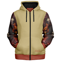 Chokefish™ Microfleece Zip-Up Hoodie Skulls-003B