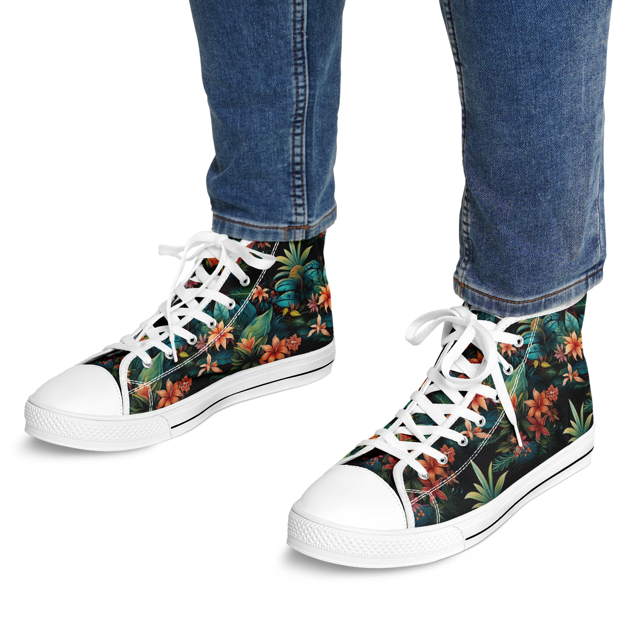 Chokefish™ Urban Peak Retro High Tops-Floral-007