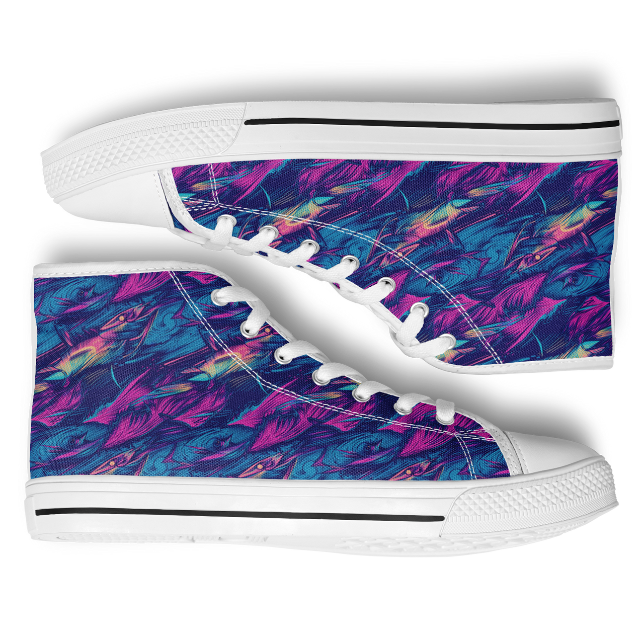 Chokefish™ Urban Peak Retro High Tops-Marine-007