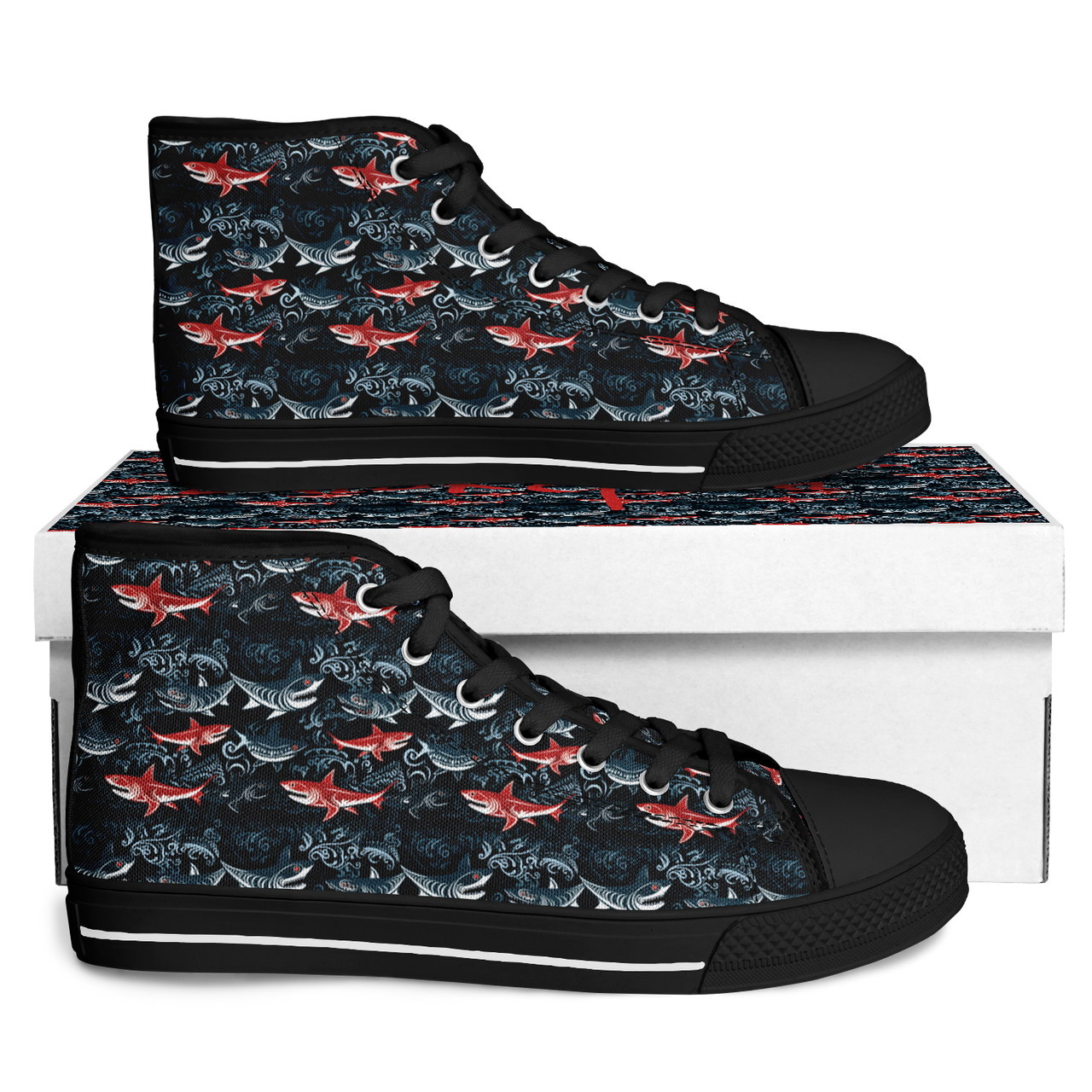 Chokefish™ Urban Peak Retro High Tops-Marine-002-2