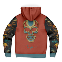 Chokefish™ Microfleece Zip-Up Hoodie Skulls-001B