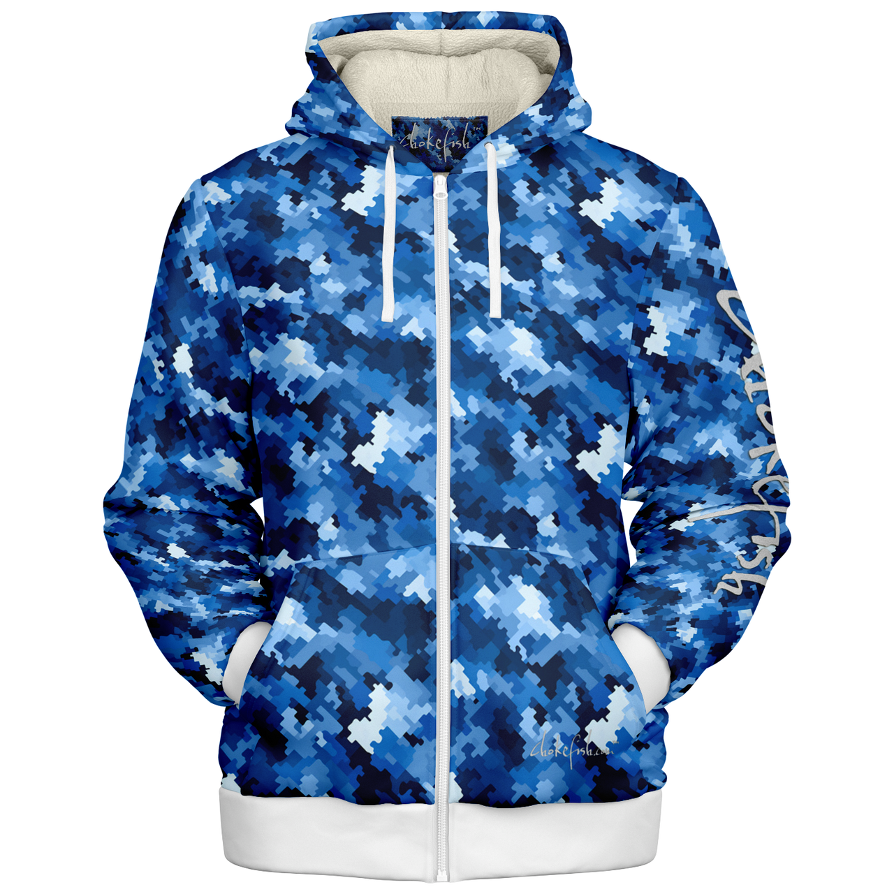 Chokefish™ Microfleece Zip-Up Hoodie Camouflage-021