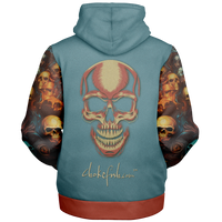 Chokefish™ Microfleece Zip-Up Hoodie Skulls-002B