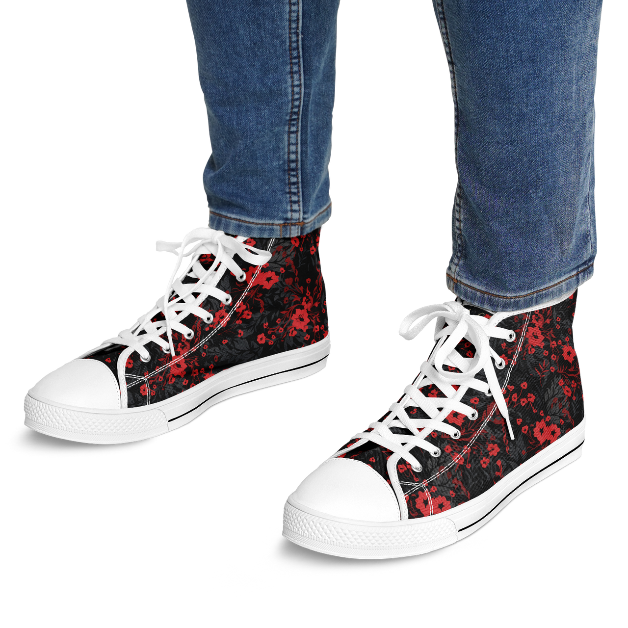 Chokefish™ Urban Peak Retro High Tops-Floral-003