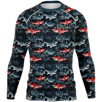 Chokefish™ Long Sleeve Rashguard Marine Men's Shirt-002