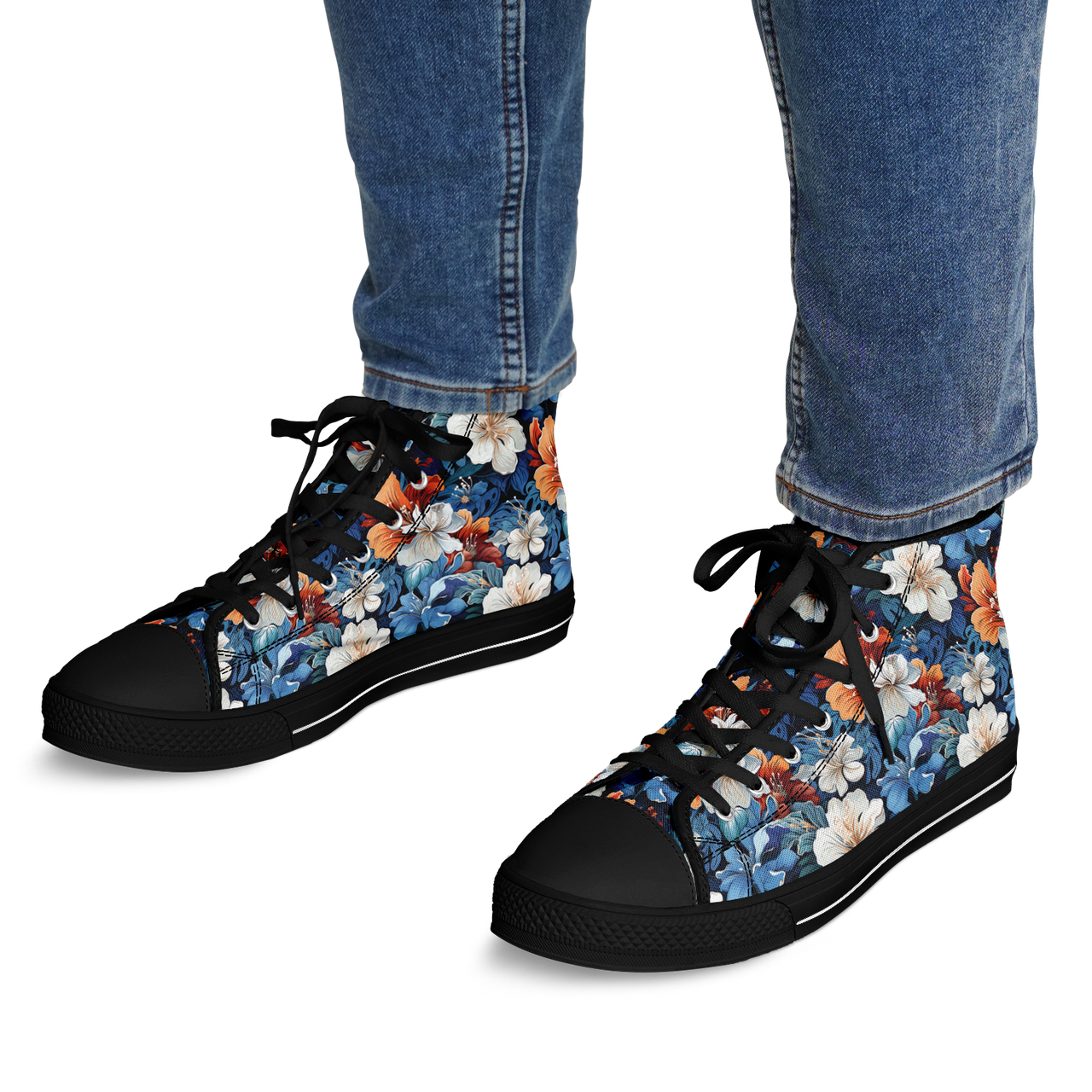 Chokefish™ Urban Peak Retro High Tops-Floral-005-2