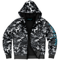 Chokefish™ Microfleece Zip-Up Hoodie Camouflage-001B