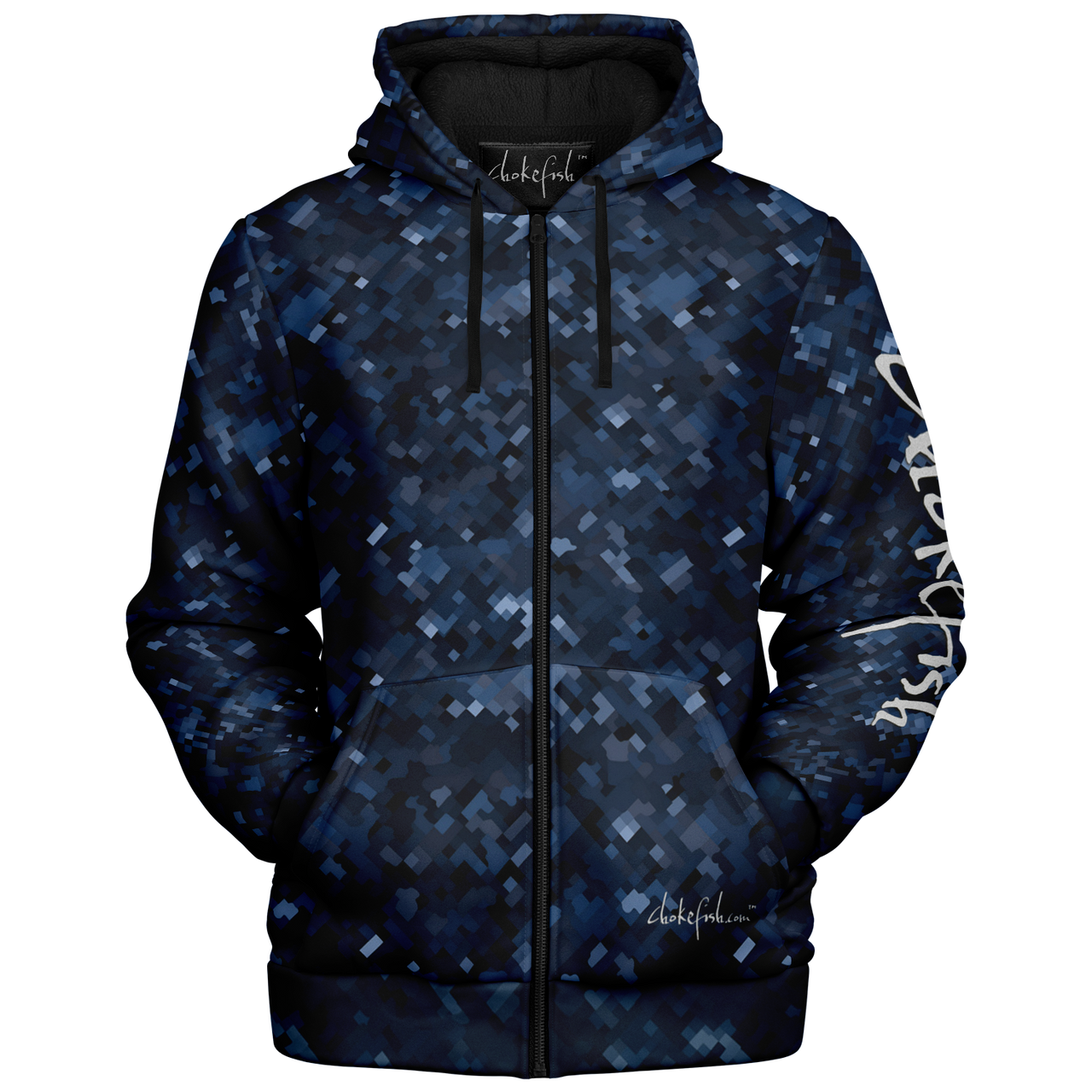 Chokefish™ Microfleece Zip-Up Hoodie Camouflage-018B