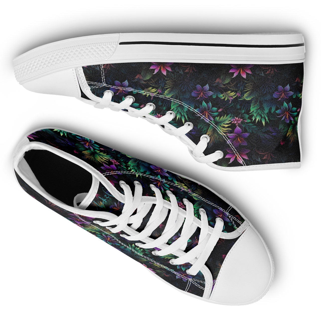 Chokefish™ Urban Peak Retro High Tops-Floral-008