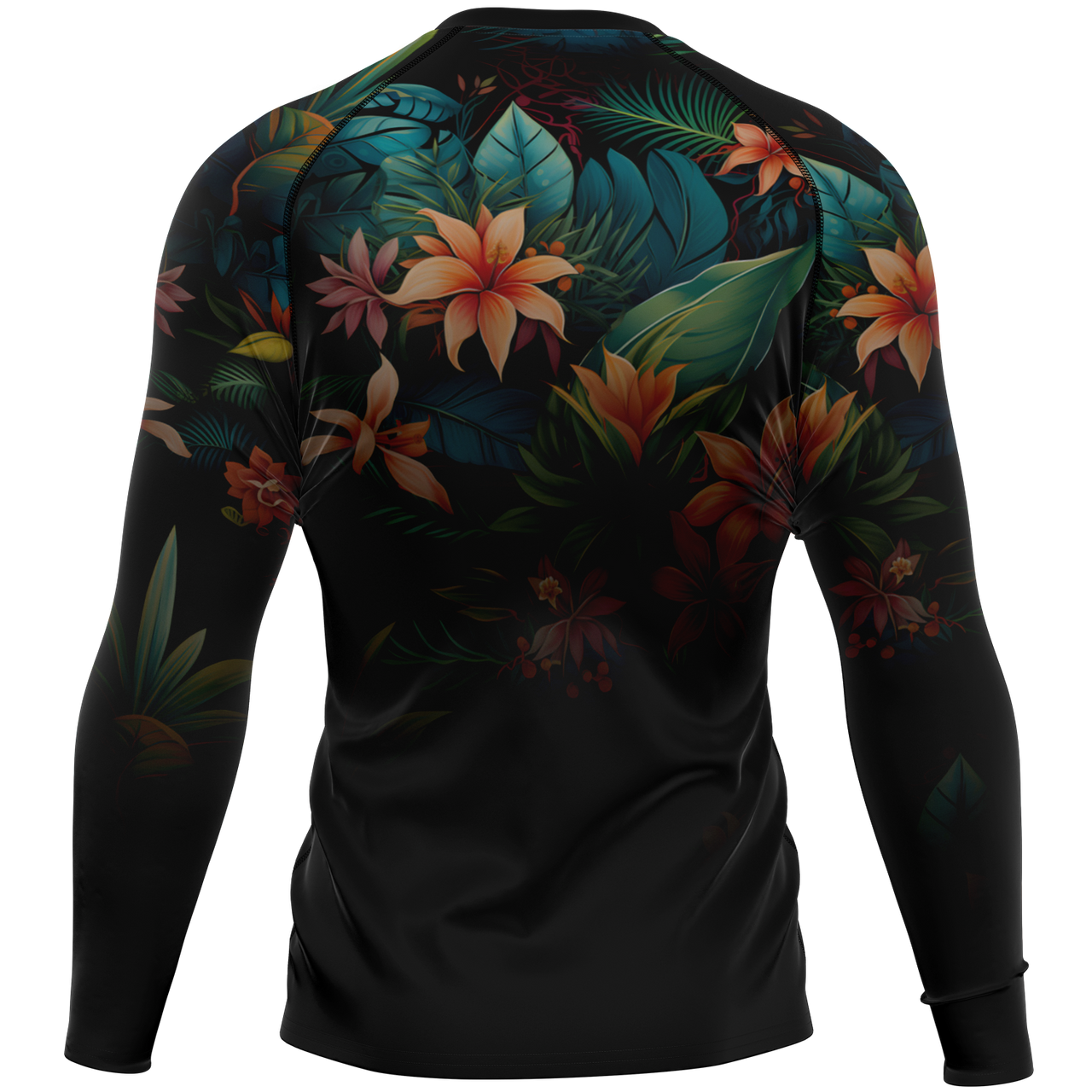 Chokefish™ Long Sleeve Rashguard Floral Men's Shirt-005