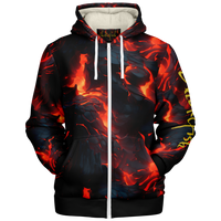 Chokefish™ Microfleece Zip-Up Hoodie Volcano-003