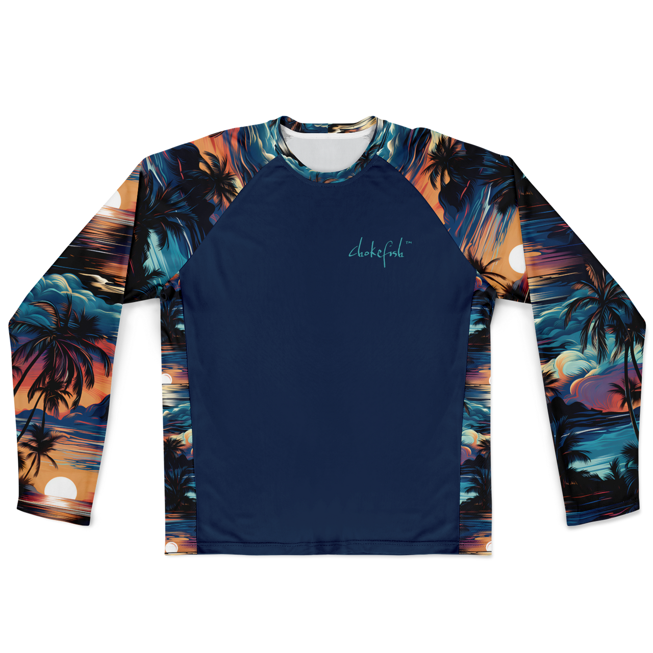 Chokefish™ Long Sleeve Every Day All Weather Trees&Boats Shirt Men's-002 - SLE