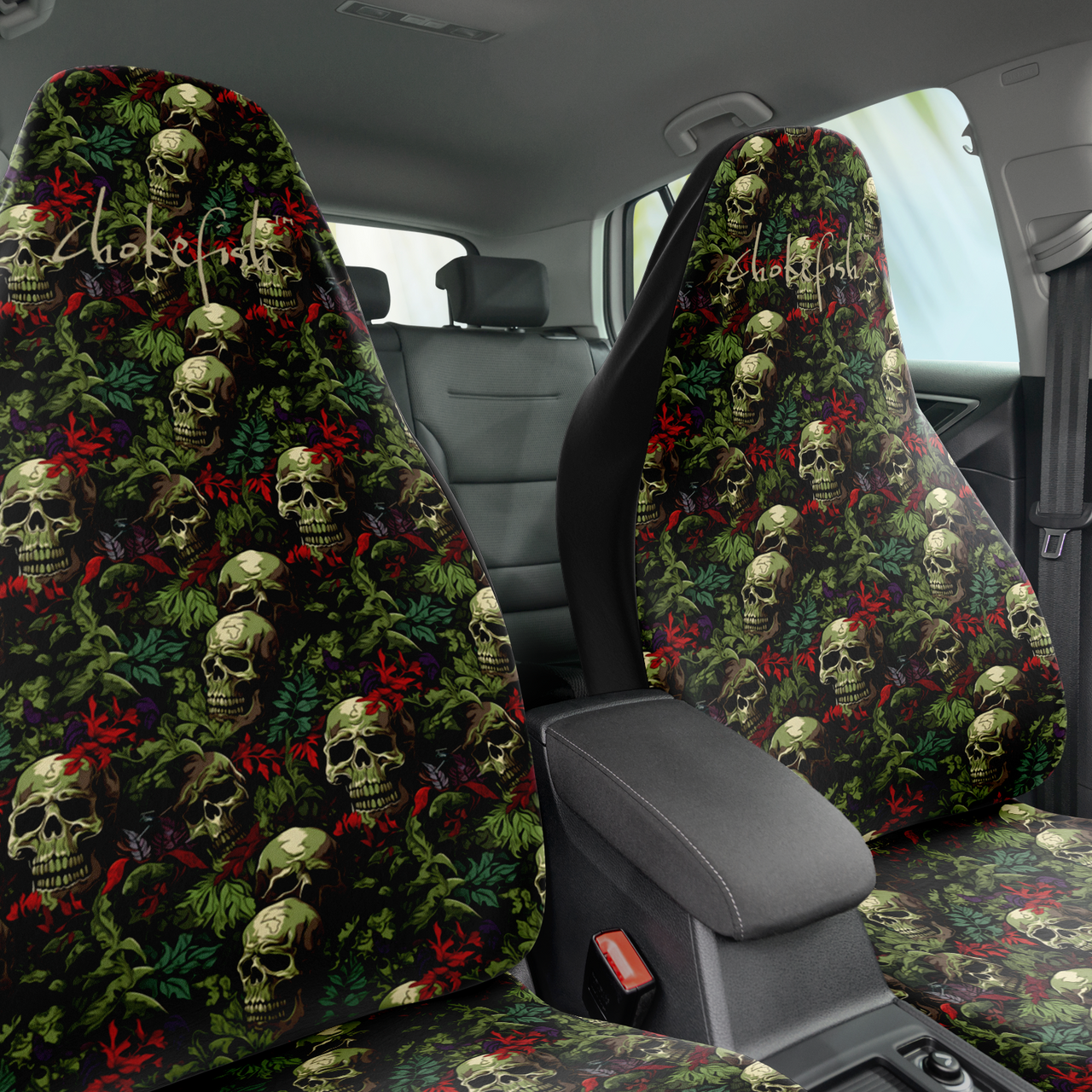 Chokefish™ Skulls Seat Covers Unisex-022