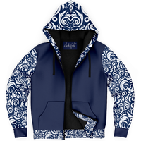 Chokefish™ Microfleece Zip-Up Hoodie Maori-003B