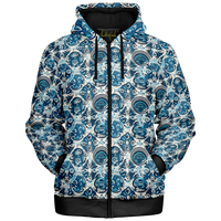 Chokefish™ Microfleece Zip-Up Hoodie Sun&Saltwater-001B