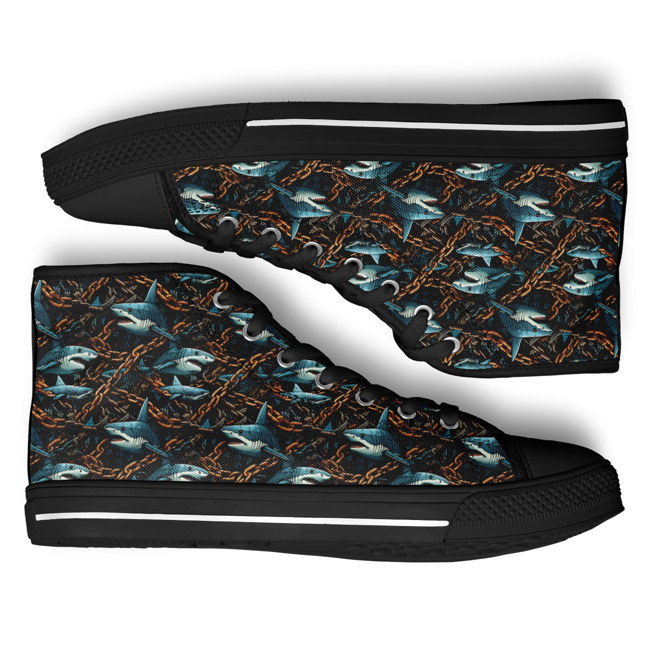 Chokefish™ Urban Peak Retro High Tops-Marine-009-2