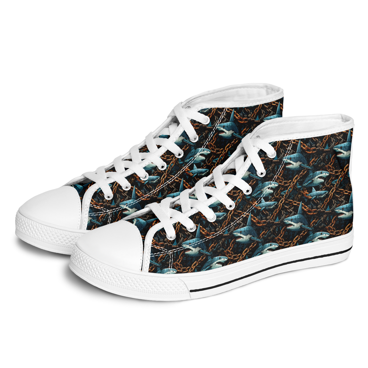 Chokefish™ Urban Peak Retro High Tops-Marine-009