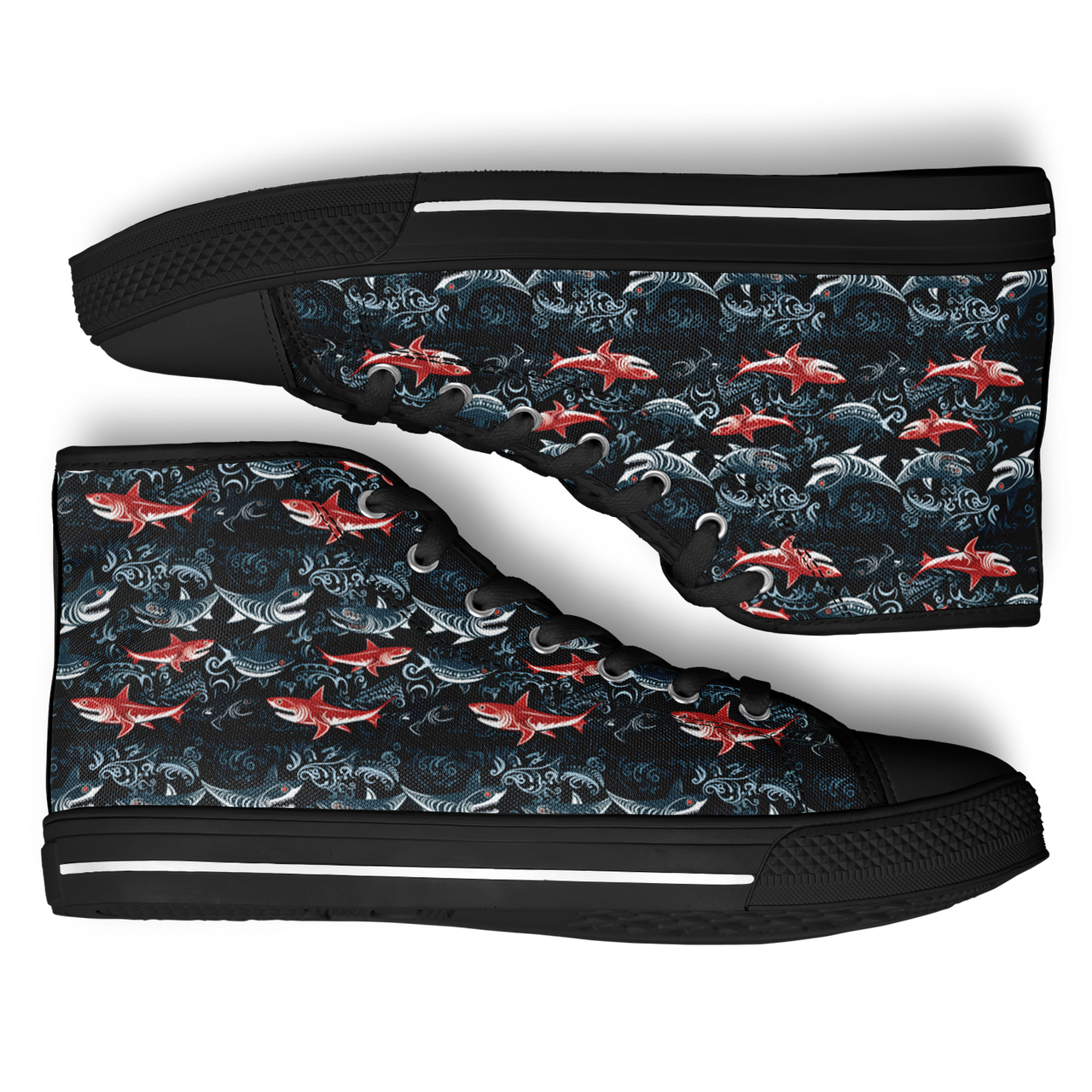 Chokefish™ Urban Peak Retro High Tops-Marine-002-2