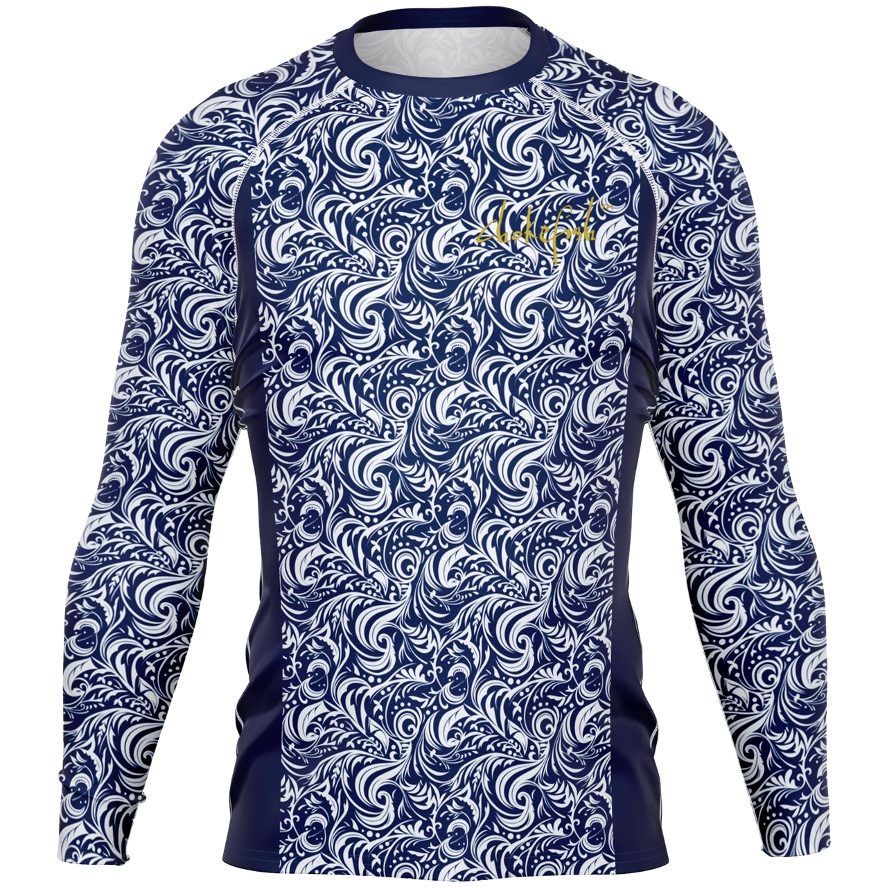 Chokefish™ Long Sleeve Rashguard Maori Men's Shirt-014