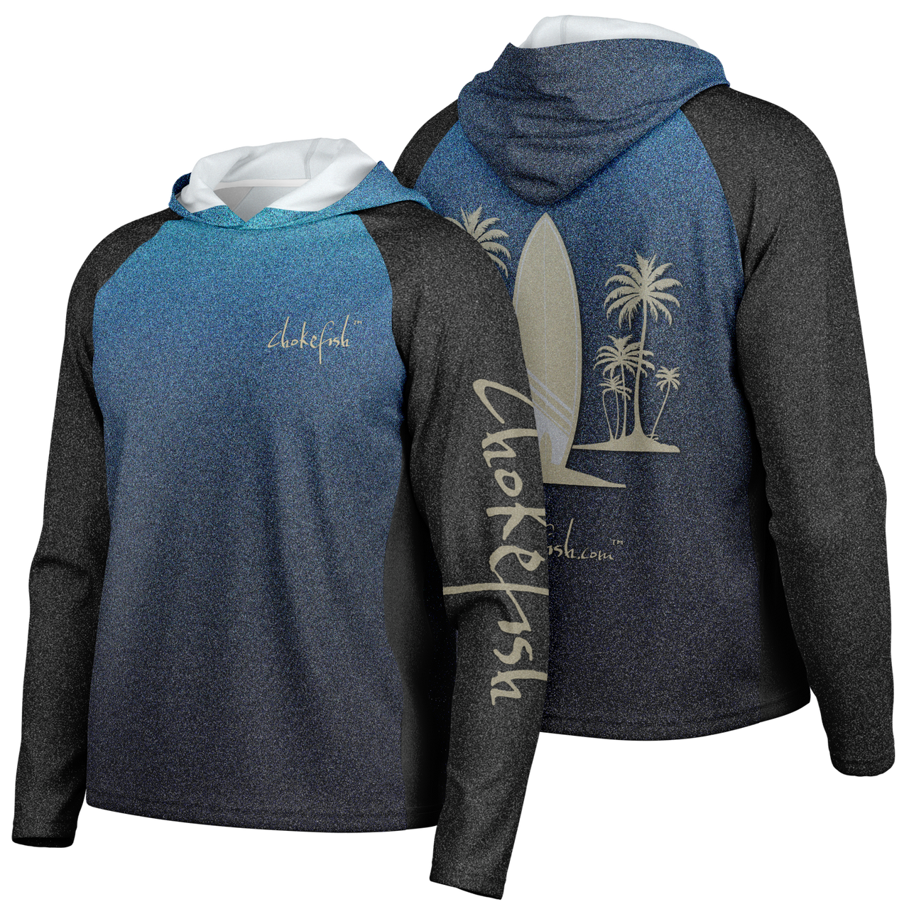 Chokefish™ Long Sleeve Every Day All Weather Hooded Shirt Men's-Surfboards-001