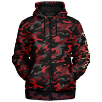 Chokefish™ Microfleece Zip-Up Hoodie Camouflage-011B