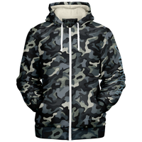 Chokefish™ Microfleece Zip-Up Hoodie Camouflage-007