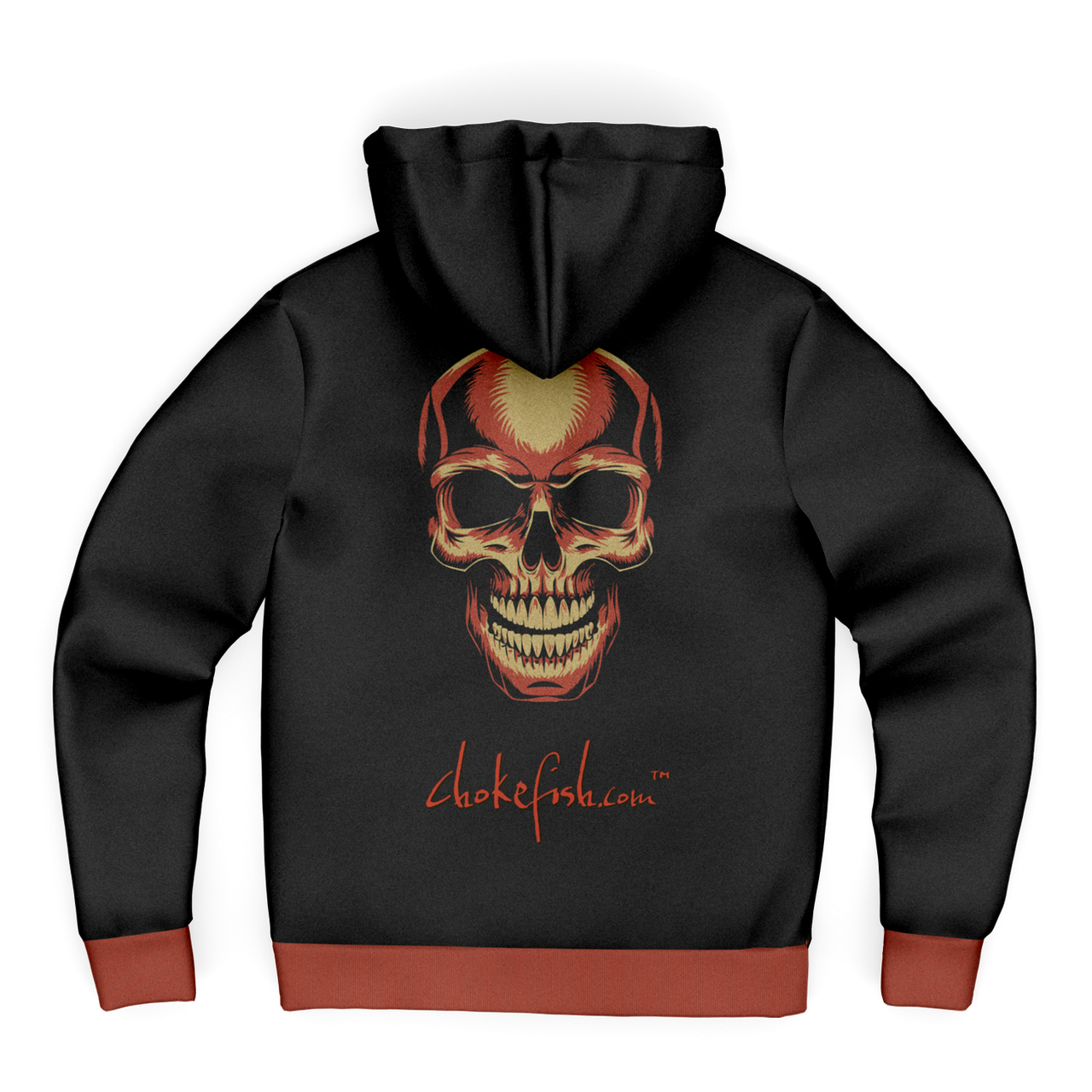 Chokefish™ Microfleece Zip-Up Hoodie Skulls-004B