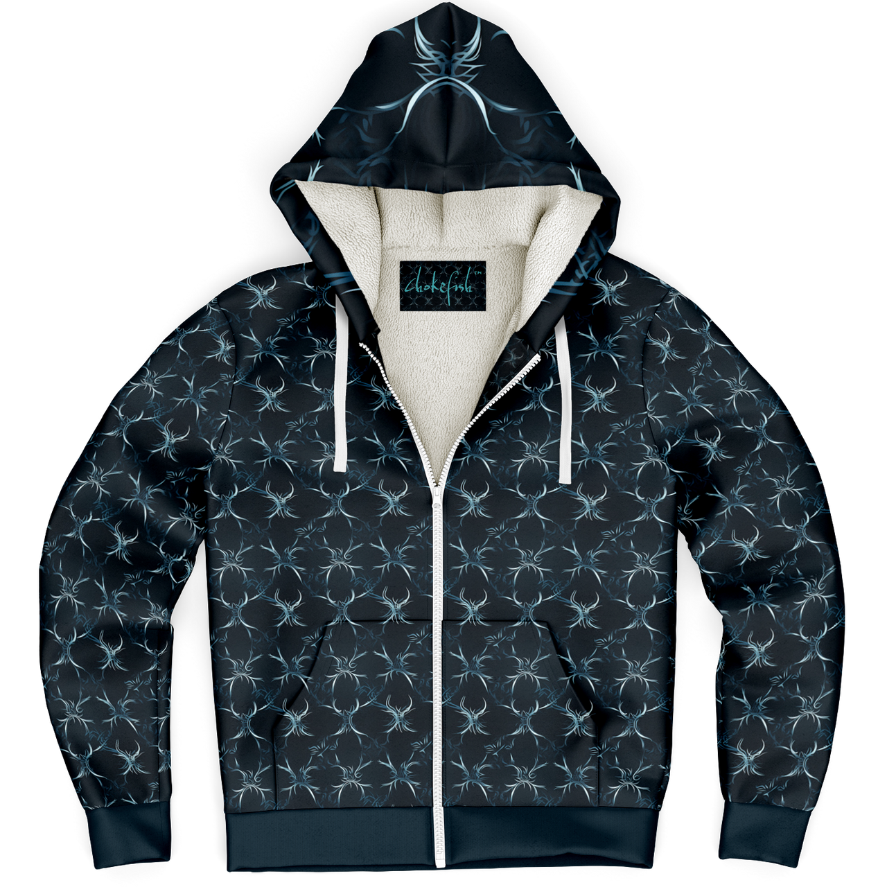 Chokefish™ Microfleece Zip-Up Hoodie Sun&Saltwater-003SE