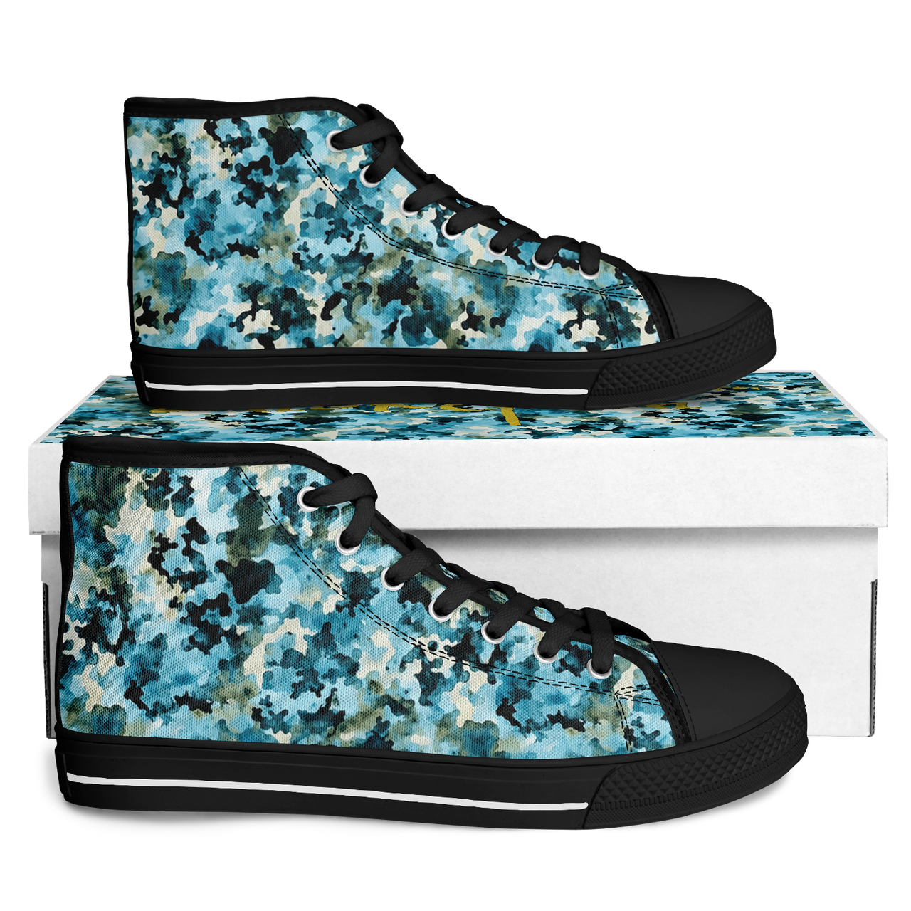 Chokefish™ Urban Peak Retro High Tops-Acid-Wash-013-2
