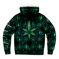 Chokefish™ Microfleece Zip-Up Hoodie Cannabis-002B