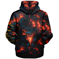 Chokefish™ Microfleece Zip-Up Hoodie Volcano-001