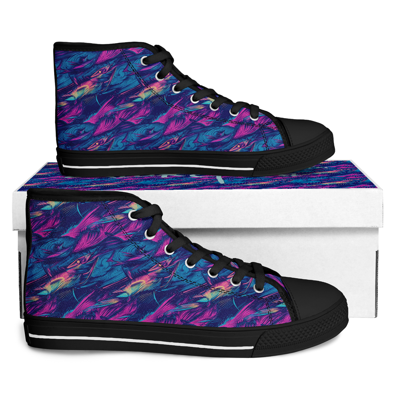 Chokefish™ Urban Peak Retro High Tops-Marine-007-2