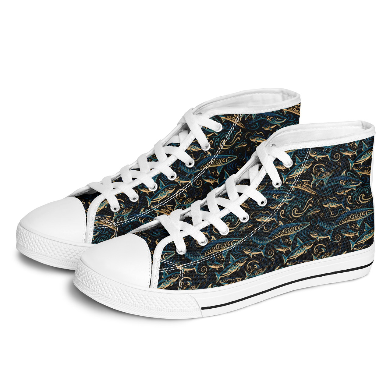 Chokefish™ Urban Peak Retro High Tops-Marine-003