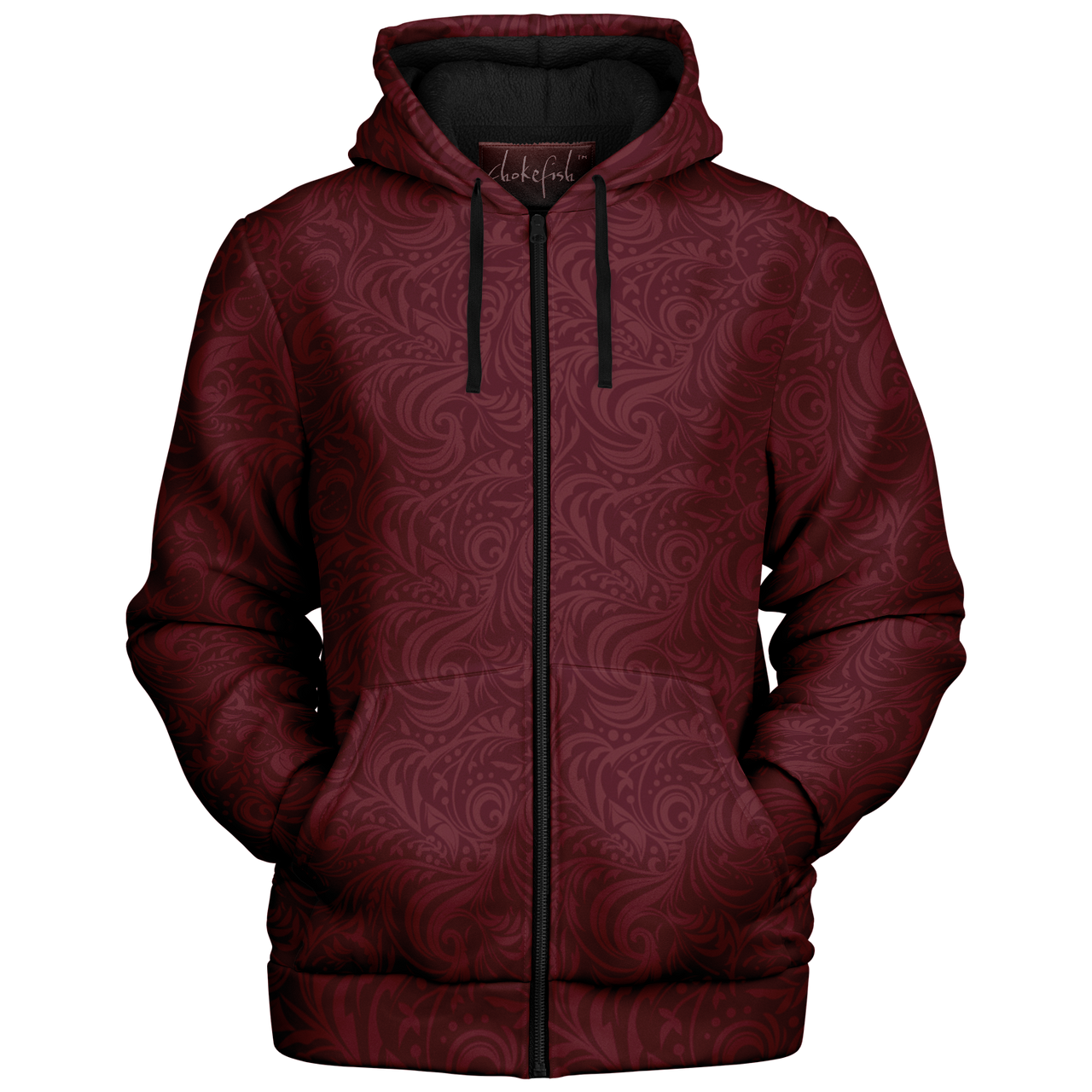 Chokefish™ Microfleece Zip-Up Hoodie Maori-011B