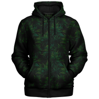 Chokefish™ Microfleece Zip-Up Hoodie Cannabis-004B