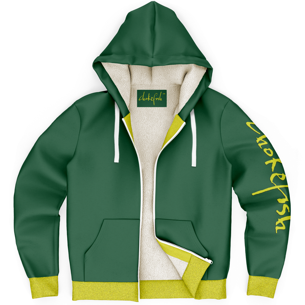 Chokefish™ Microfleece Zip-Up Hoodie Solid Colors-007