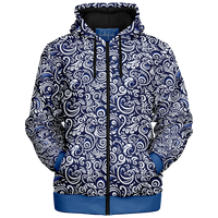 Chokefish™ Microfleece Zip-Up Hoodie Maori-007-2B
