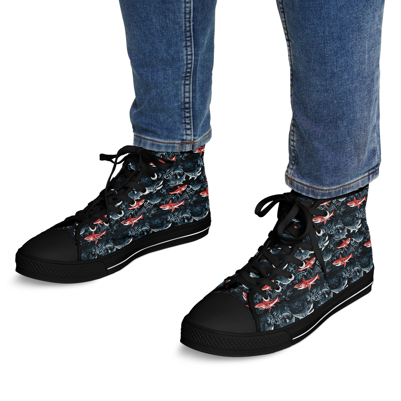 Chokefish™ Urban Peak Retro High Tops-Marine-002-2