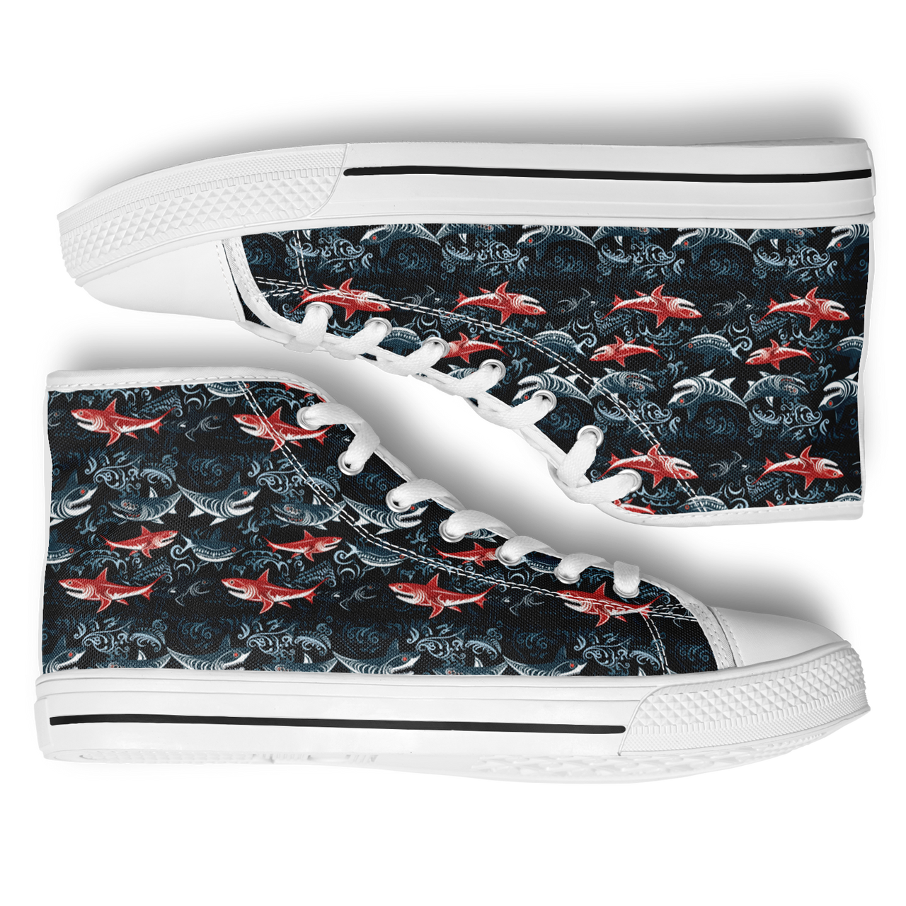 Chokefish™ Urban Peak Retro High Tops-Marine-002