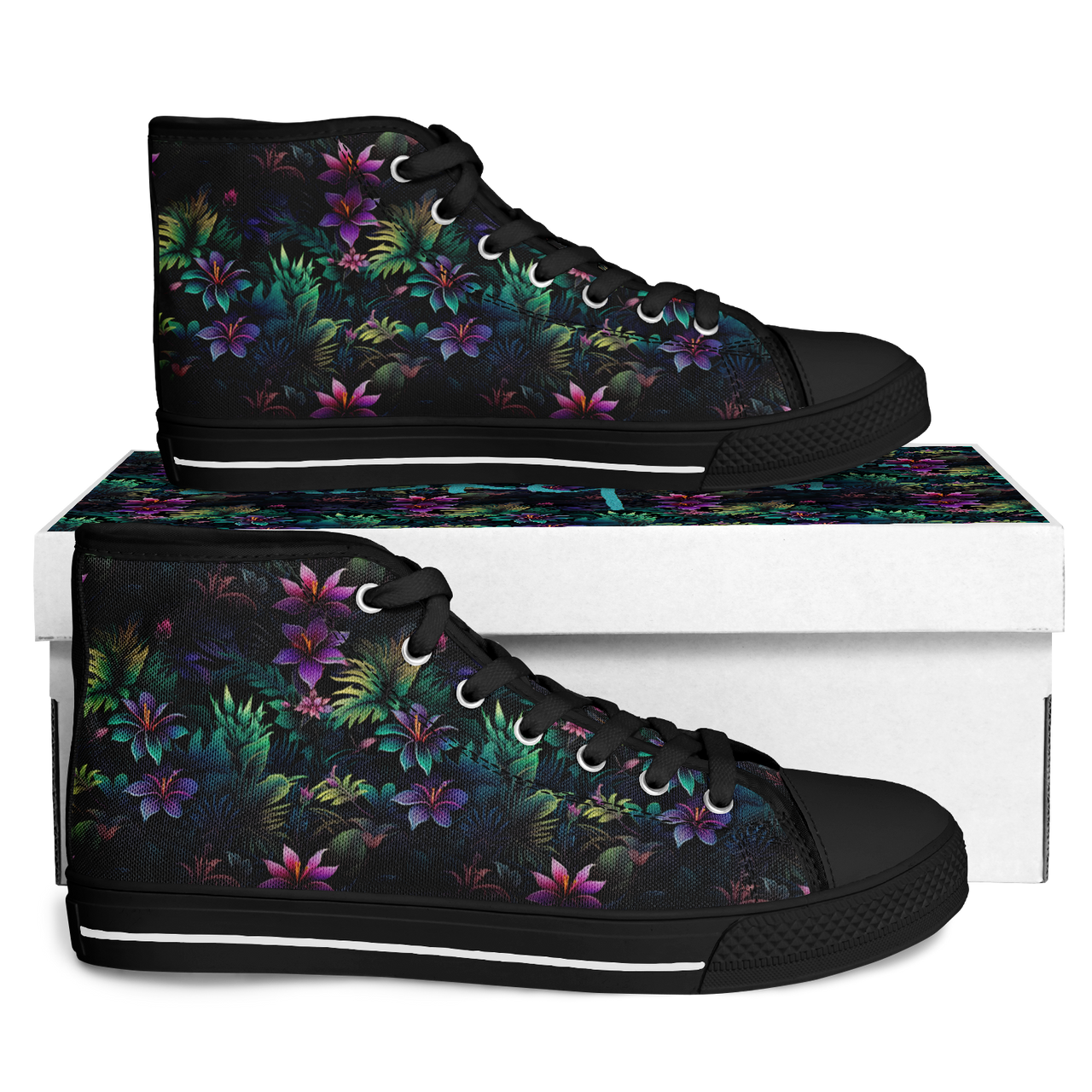 Chokefish™ Urban Peak Retro High Tops-Floral-008-2