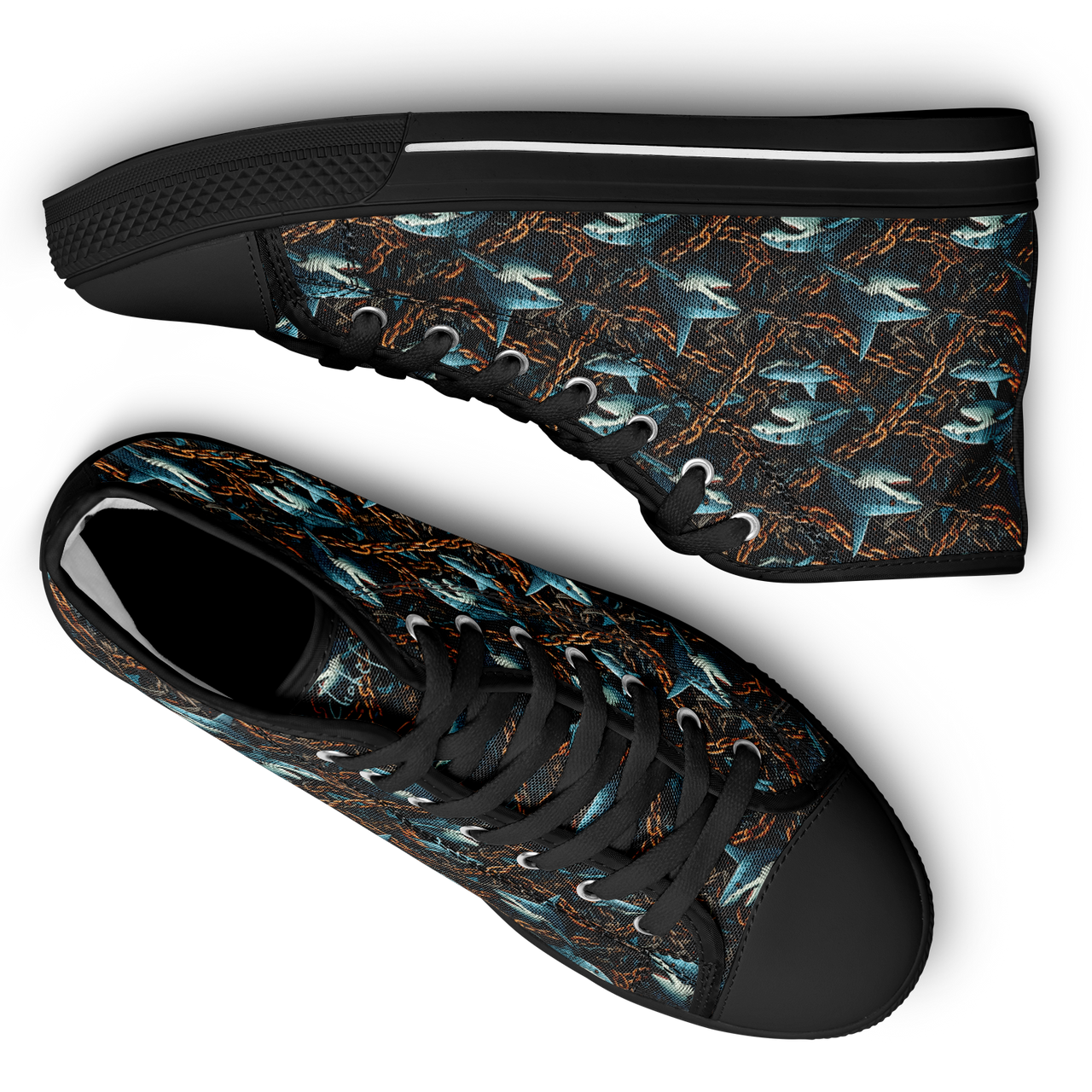 Chokefish™ Urban Peak Retro High Tops-Marine-009-2