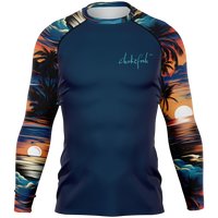 Chokefish™ Long Sleeve Rashguard Trees&Boats Men's Shirt-002