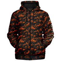 Chokefish™ Microfleece Zip-Up Hoodie Camouflage-014B