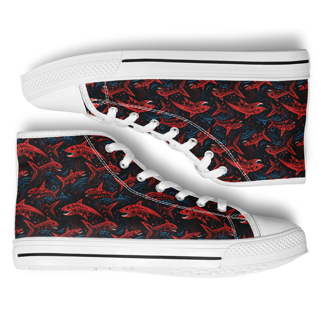Chokefish™ Urban Peak Retro High Tops-Marine-001